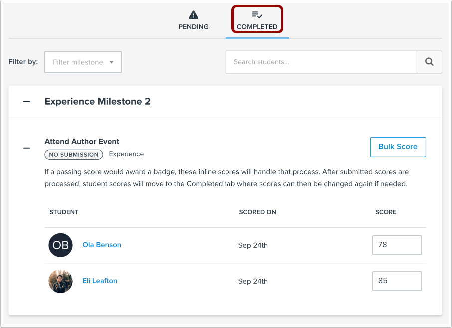 View Completed Reviews