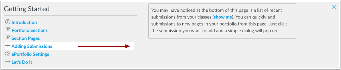 View Adding Submissions