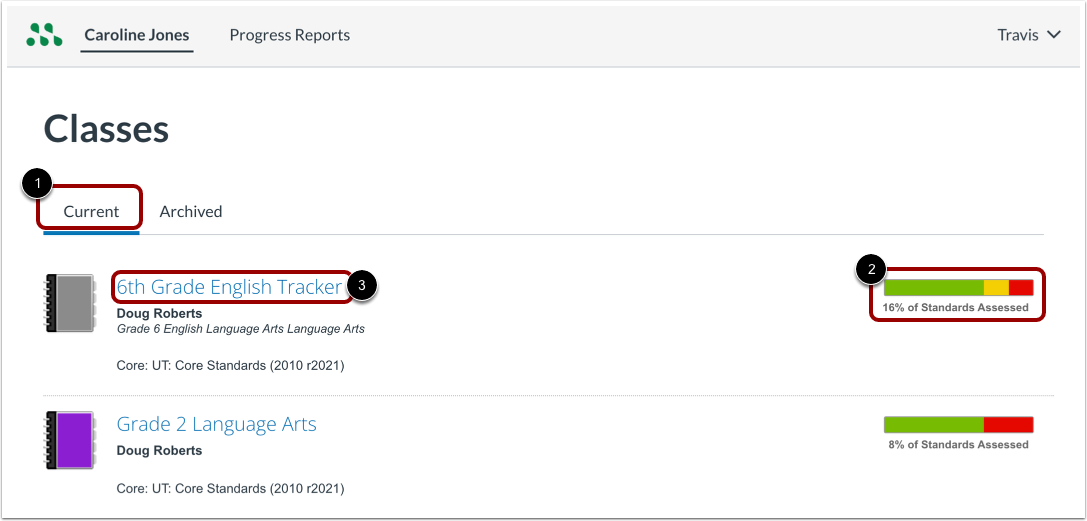 View Current Classes