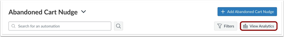 Open View Analytics Button