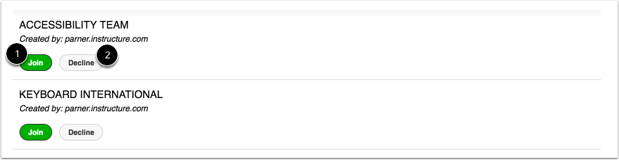 Accept or Decline Invitation