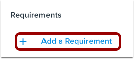 Add Requirement