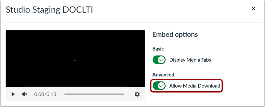 Enable or Disable Download Option