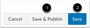 Save and Publish