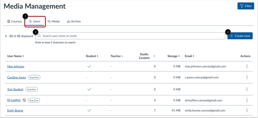 How do I manage Studio users as an admin? - Instructure Community