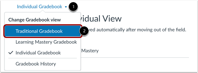 Apply Submission Stickers in Traditional Gradebook
