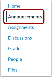 When would I use Announcements?
