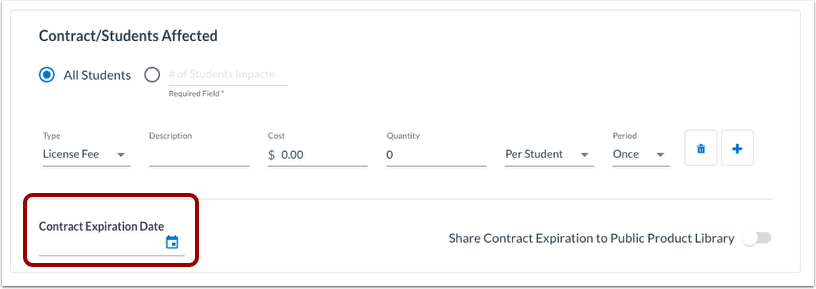 Add Contract Expiration Date