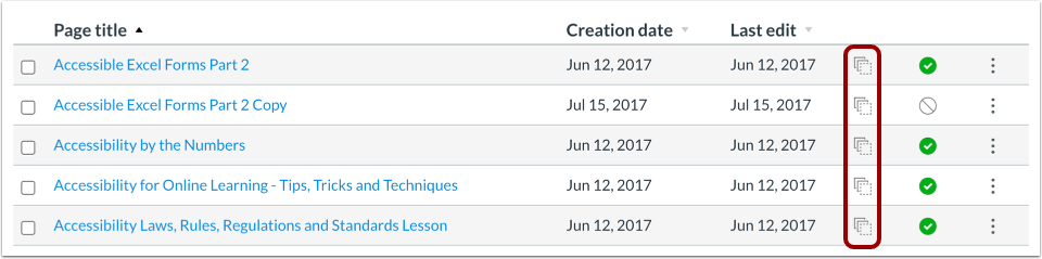 View Pages in Blueprint Course