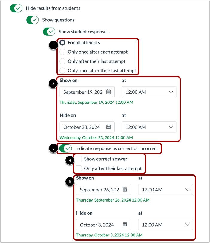 Show Student Responses