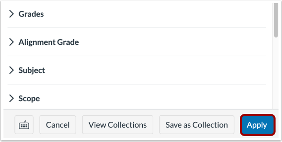 Apply Updated Collection