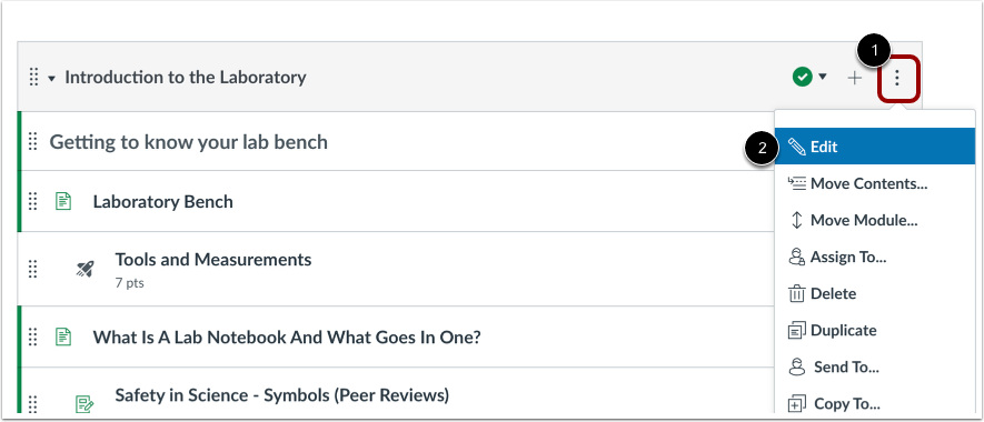 Edit Module Settings