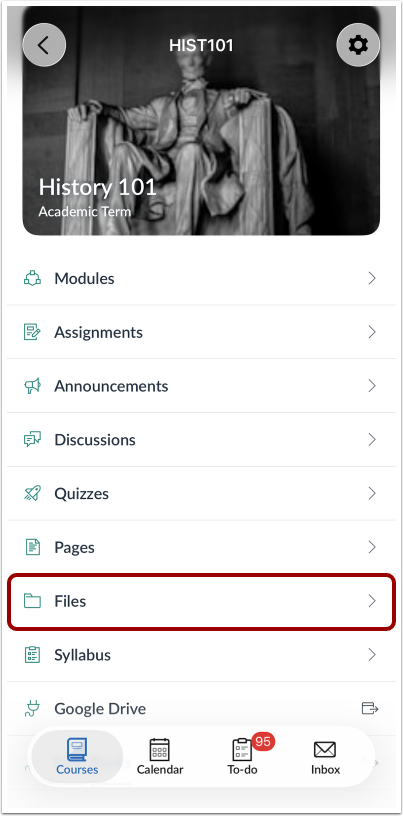 How do I view Course Files in the Teacher app on my iOS device ...