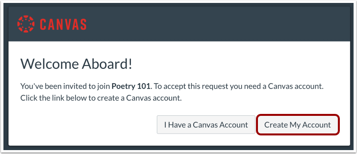 Create Canvas Account