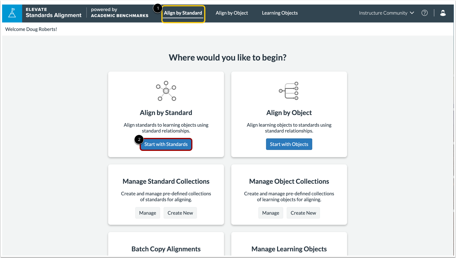 Open Align by Standard