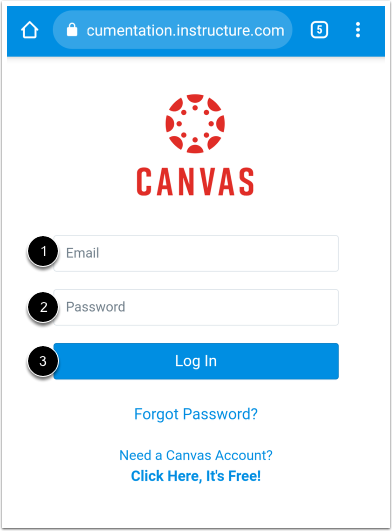 Log In to Canvas