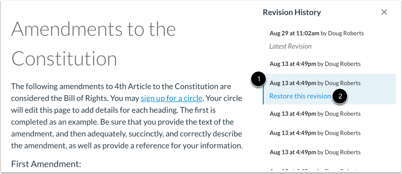 View or Restore Prior Version