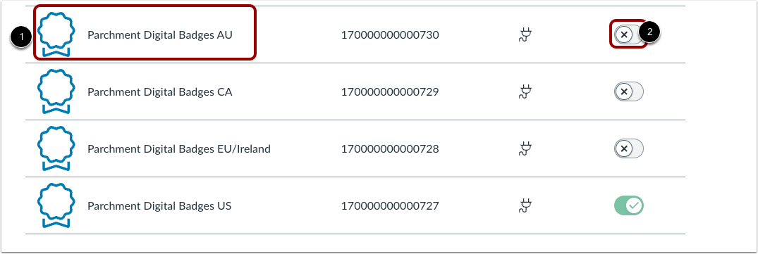 Enable the Badgr API Key