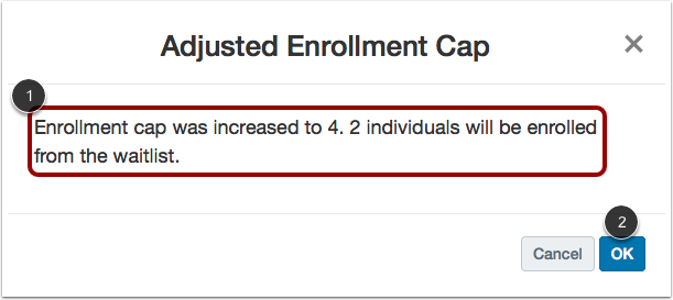Increase Enrollment Cap