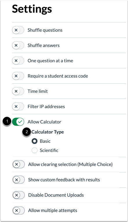 Allow On-Screen Calculator