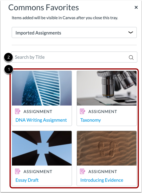 View Commons Favorites