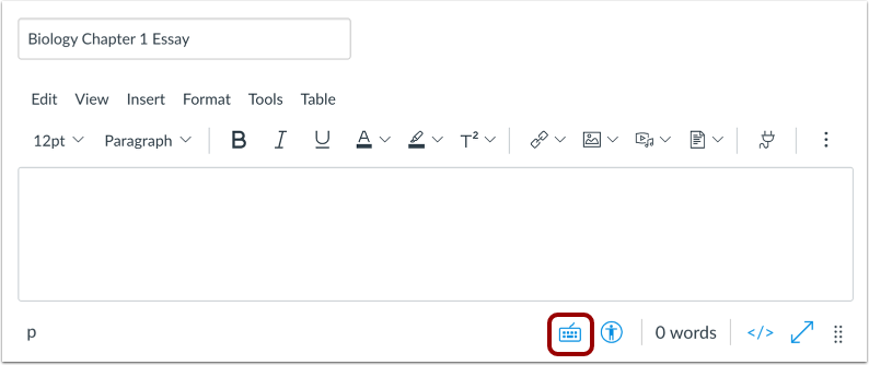 Open Rich Content Editor