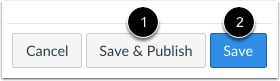 Save and Publish