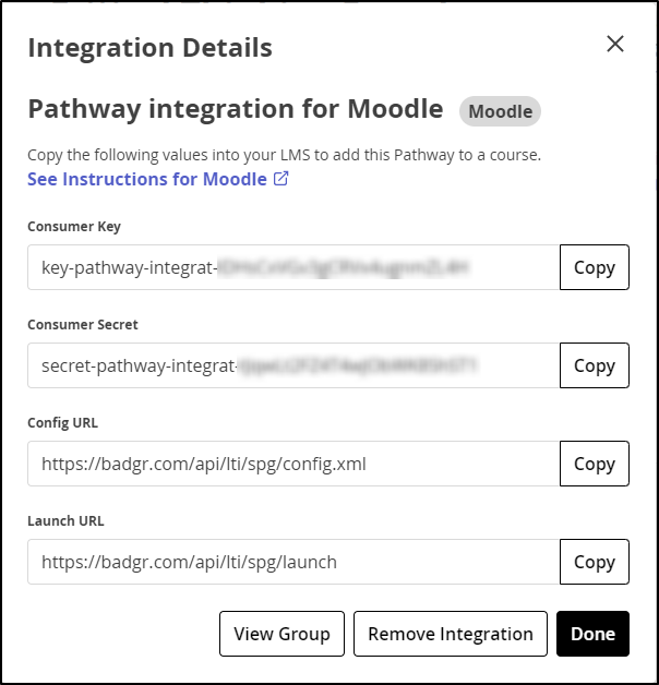 intergration details