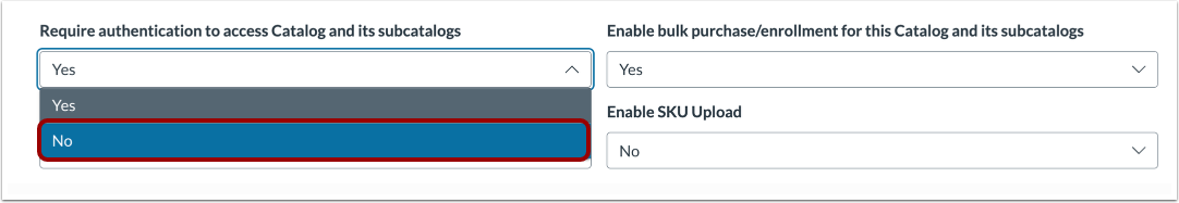Disable Require Authentication Option