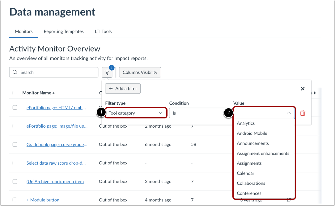 Select Tool Category
