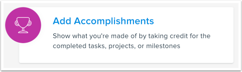 Add Accomplishments