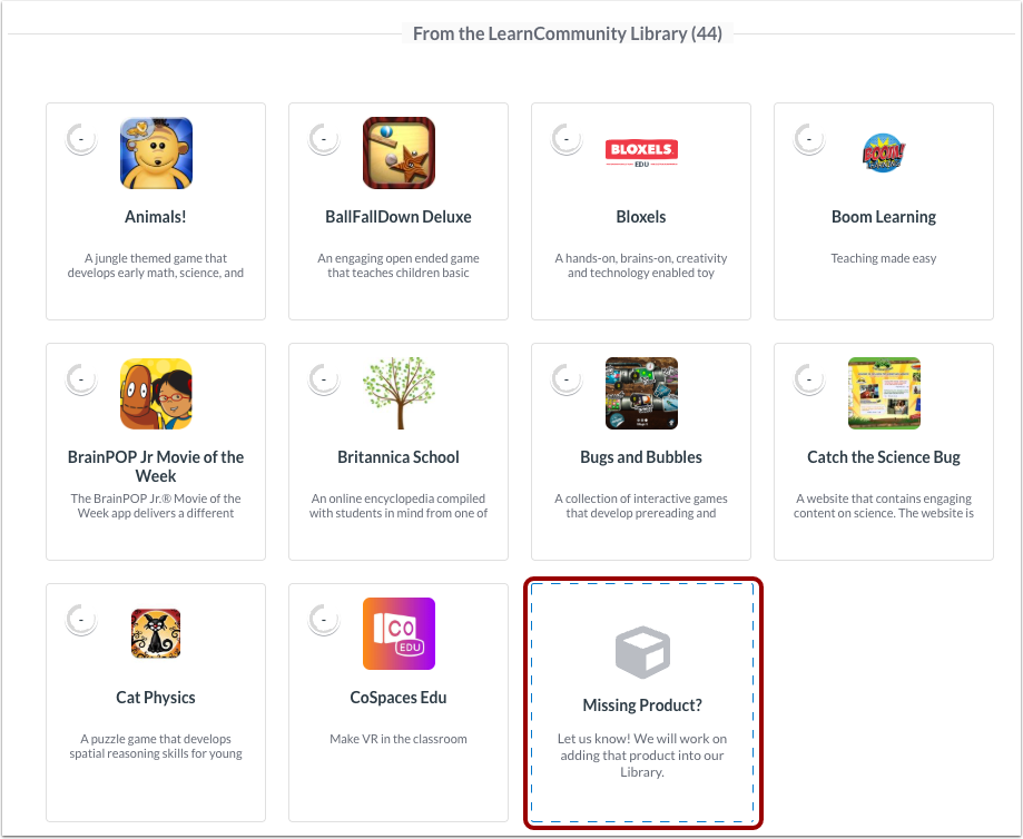 View LearnCommunity Library Products