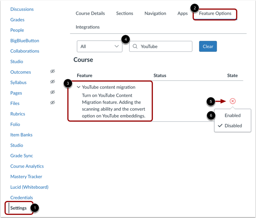 Enable Youtube Migration Tool
