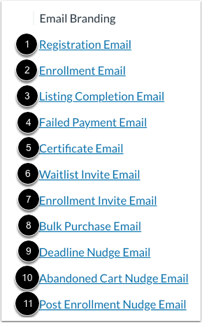 View Email Customization Options