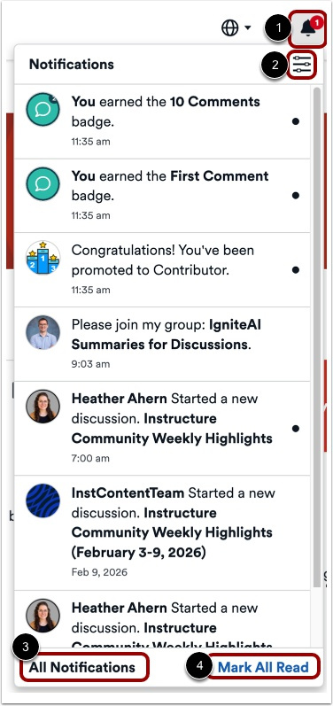 How do I view notifications in the Instructure Community? - Instructure ...
