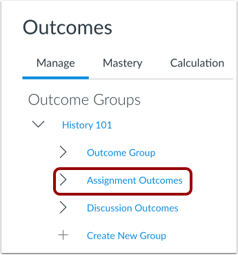 Select Outcome Group