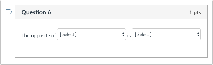 Student View for Multiple Dropdowns Question