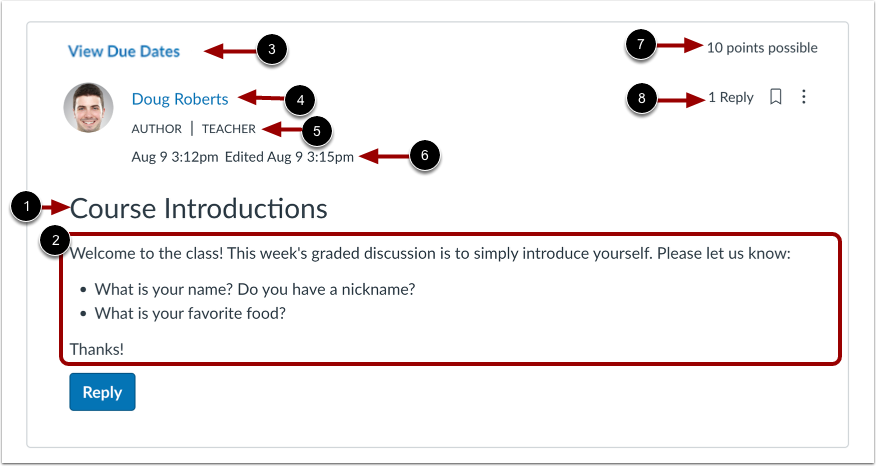 View Discussion Topic
