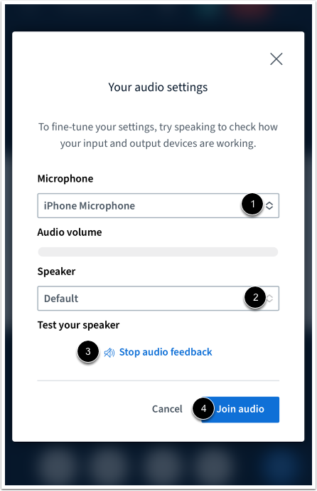 Change Audio Settings