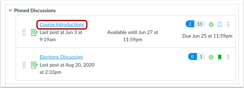 Subscribe within Discussion