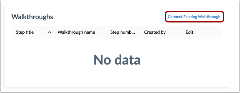 Connect Walkthroughs