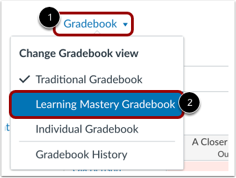 Open Learning Mastery Gradebook