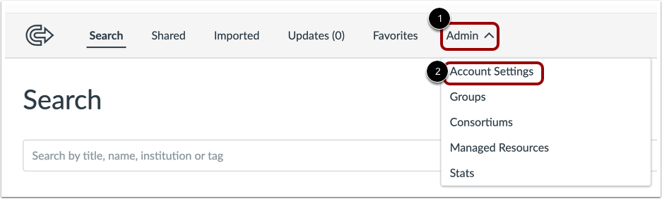 Open Account Settings