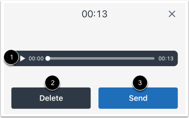 Preview and Send Audio Comment