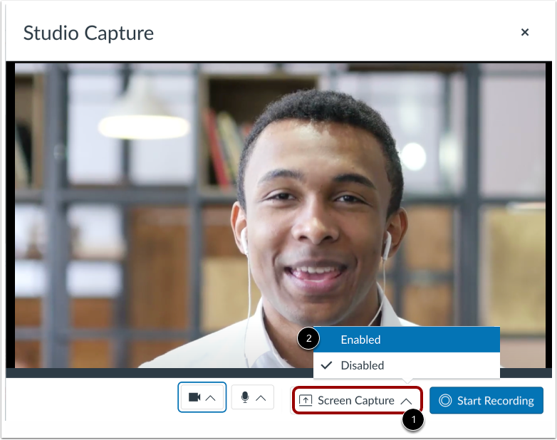 How do I record a screen capture video in Studio with a Chrome or Edge ...