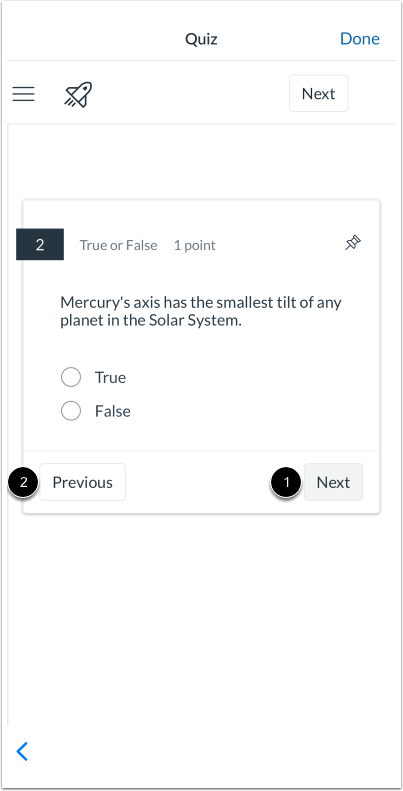 Complete One Question at a Time