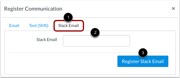 Register Slack Email