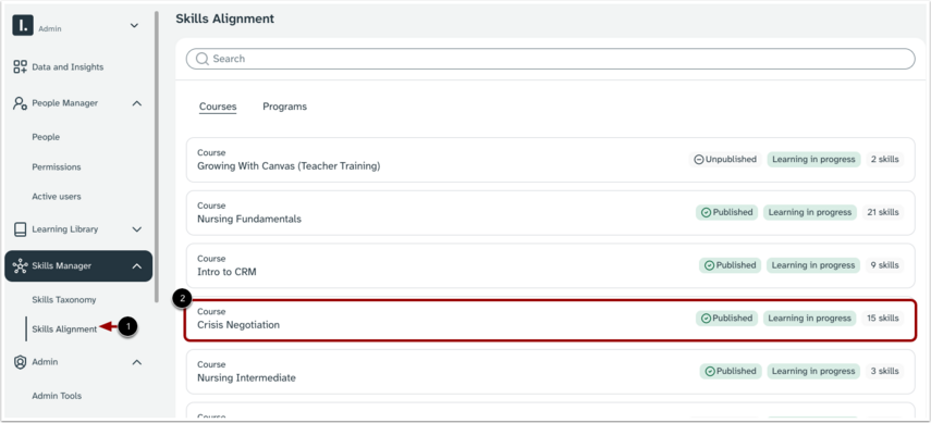 How do I manage my Skills Manager in Canvas Career? - Instructure Community