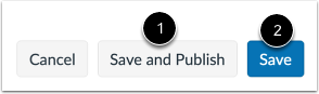 Save and Publish