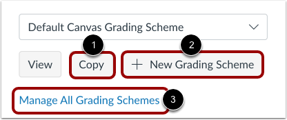 Manage Grading Schemes